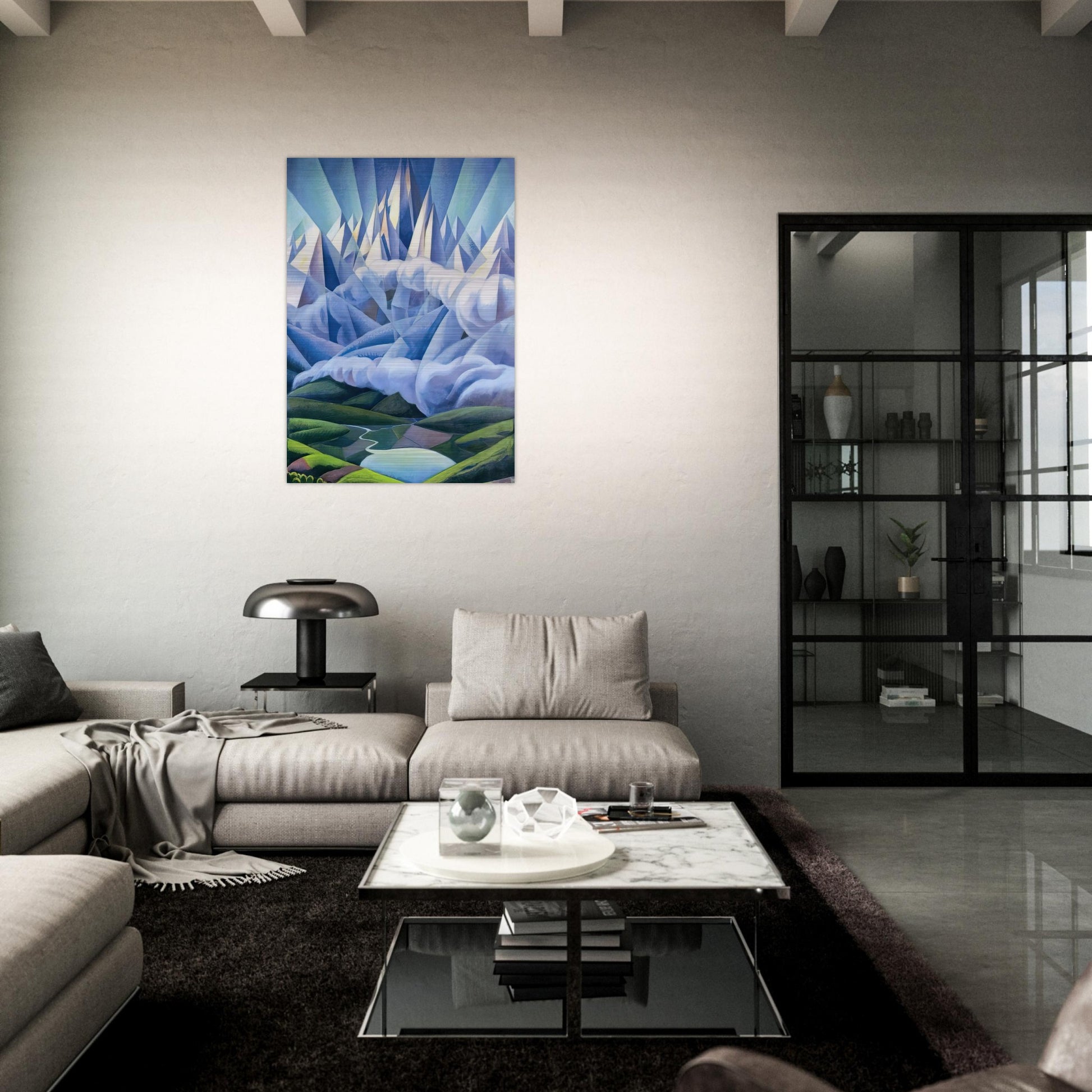 Forme ascenzionali o Forze ascenzionali - 1930 - Gerardo Dottori Brushed Aluminum Print - 70x100 cm / 28x40 inches | Gerardo Dottori Aluminum Print | Gerardo Dottori Prints