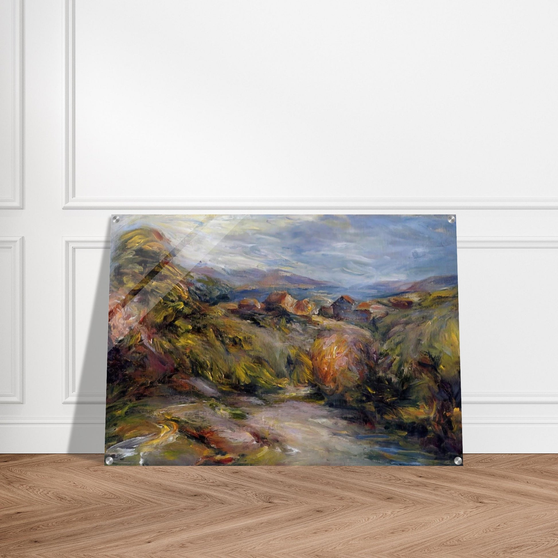 The Hills of Cagnes - Pierre-Auguste Renoir Acrylic Print - 70x100 cm / 28x40″ inches