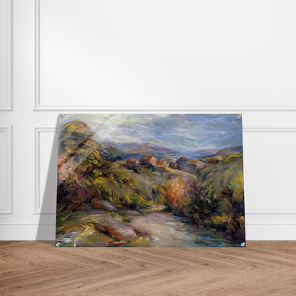 The Hills of Cagnes - Pierre-Auguste Renoir Acrylic Print - 70x100 cm / 28x40″ inches