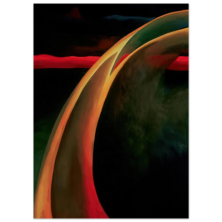 Georgia O'Keeffe - Red and Orange Streak Fine Art Poster