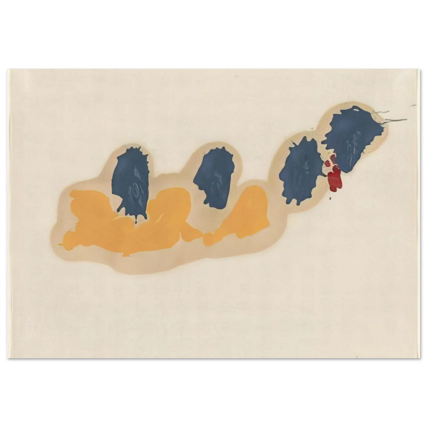 Helen Frankenthaler - April IV - 1960 Wall art - 75x100 cm / 30x40 inches - Fine Art Poster - -