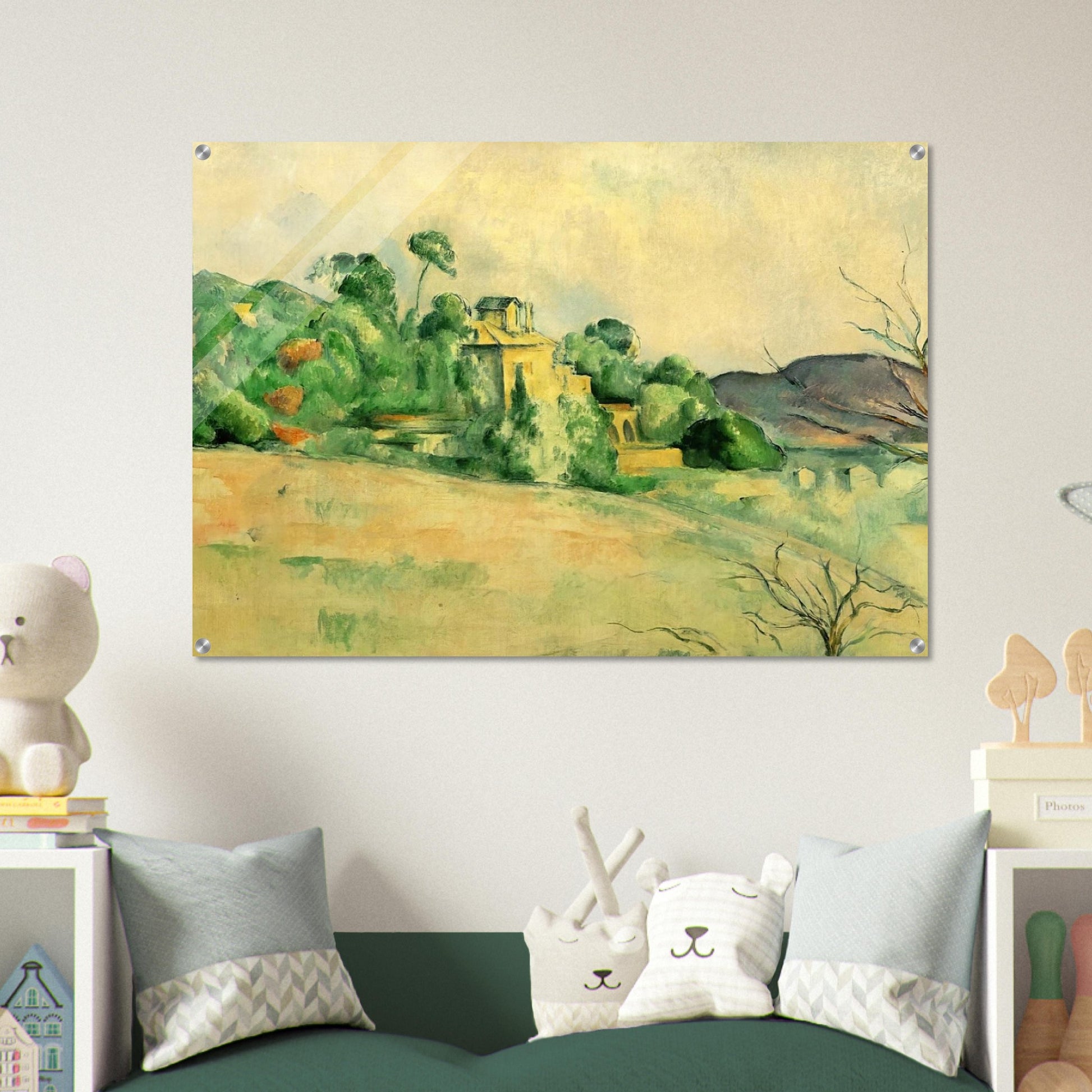 Landscape at Midday - Paul Cézanne Acrylic Print - 70x100 cm / 28x40″ inches | Paul Cézanne Wall Art | Paul Cézanne Prints