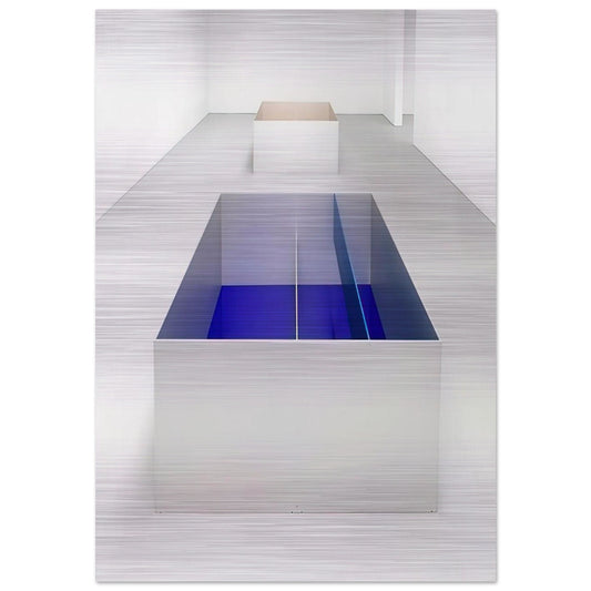 Untitled 89-6 Menziken - 1989 - Donald Judd Brushed Aluminum Print - 70x100 cm / 28x40 inches | Donald Judd Aluminum Print | Donald Judd Prints