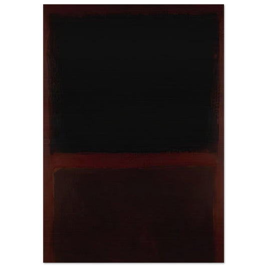 Black on Dark Sienna on Purple - 1960 - Mark Rothko Brushed Aluminum Print - 70x100 cm / 28x40 inches | Mark Rothko Aluminum Print | Mark Rothko Prints