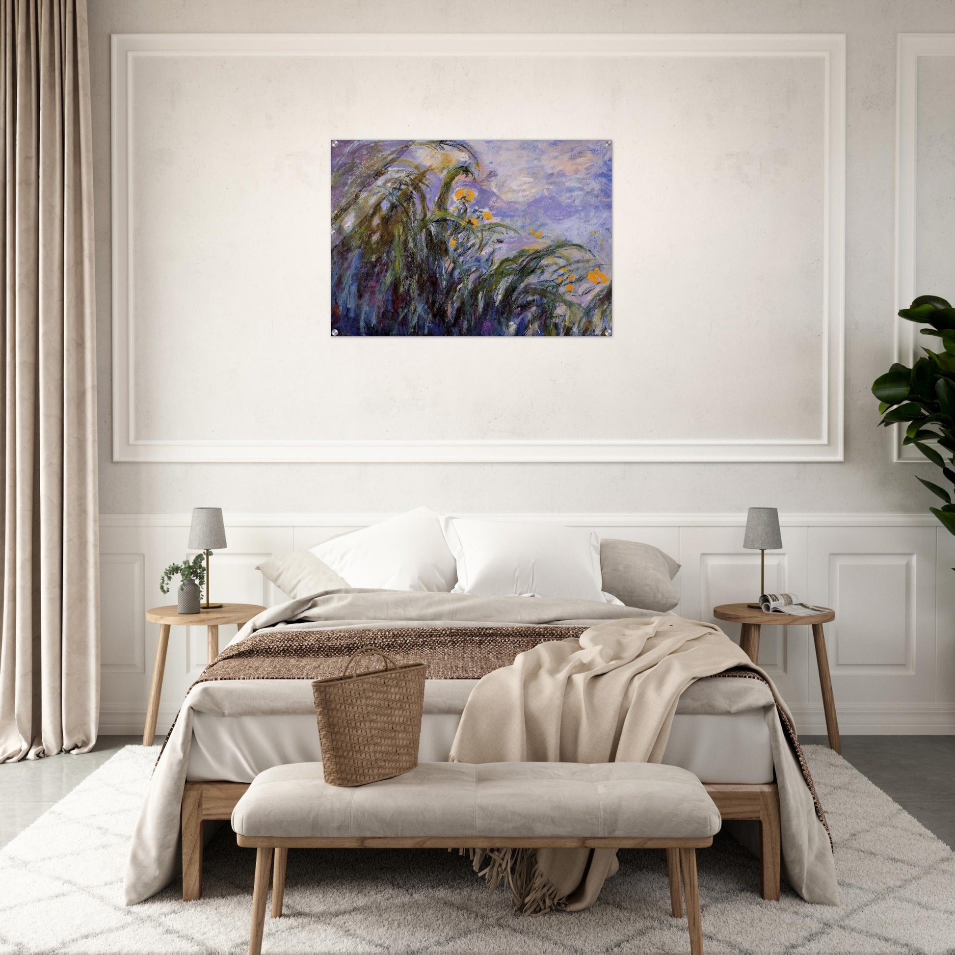 Yellow Irises - claude monet Acrylic Print - 70x100 cm / 28x40″ inches