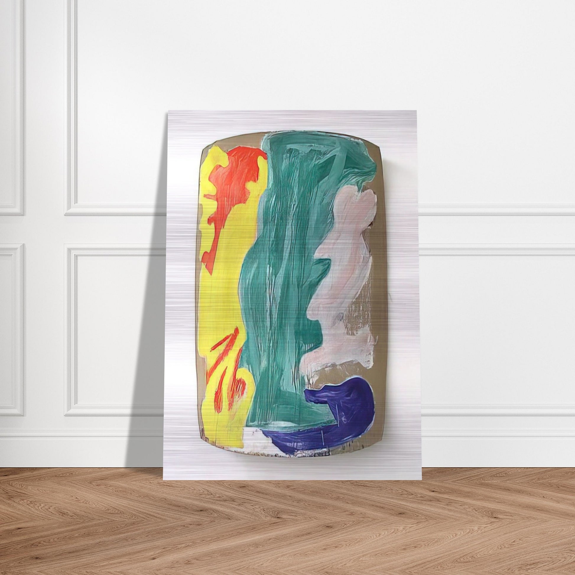 Baton - 1986 - Ron Gorchov Brushed Aluminum Print - 70x100 cm / 28x40 inches | Ron Gorchov Aluminum Print | Ron Gorchov Prints