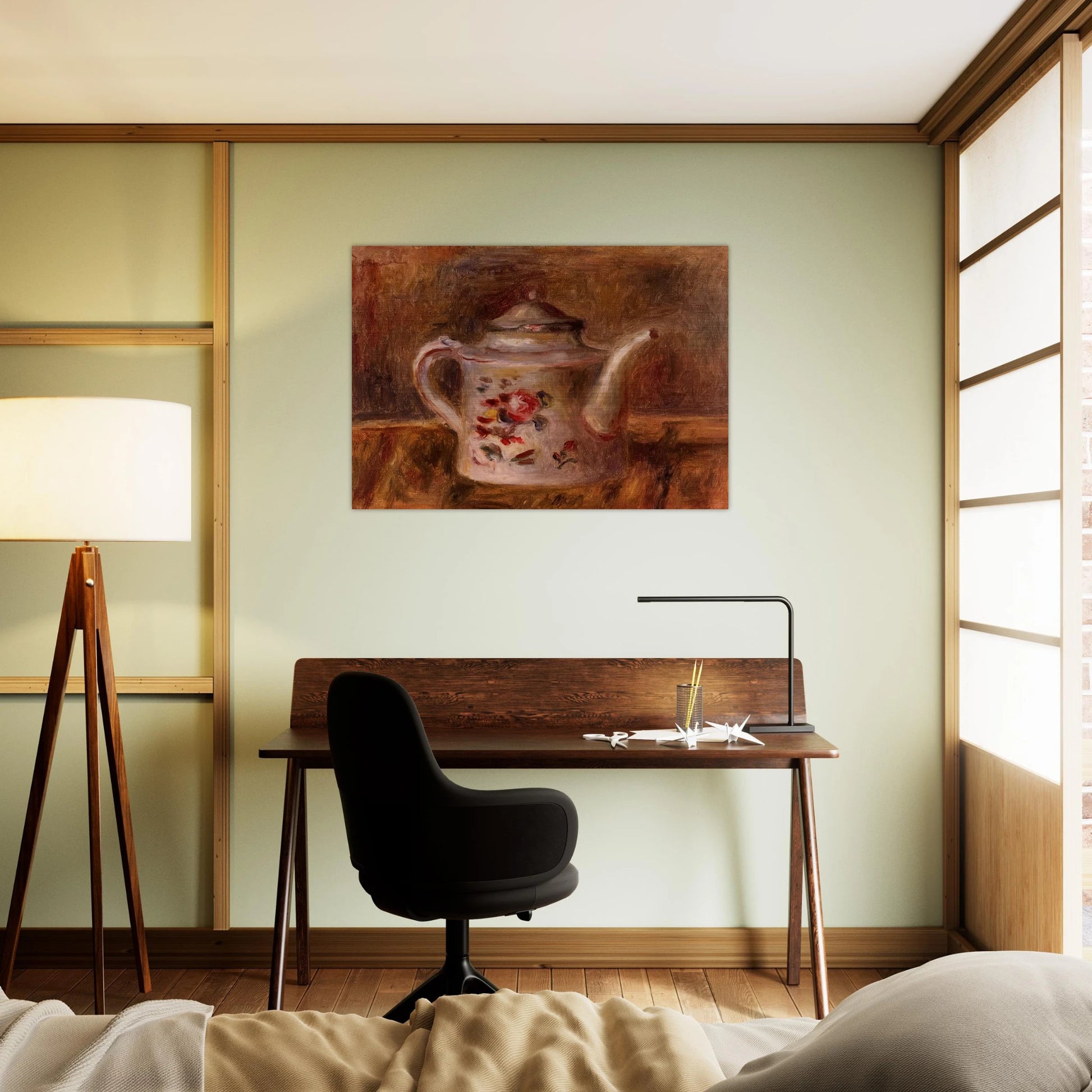 Watering Can - Pierre-Auguste Renoir Brushed Aluminum Print - 70x100 cm / 28x40 inches | Pierre-Auguste Renoir Aluminum Print | Pierre-Auguste Renoir Prints