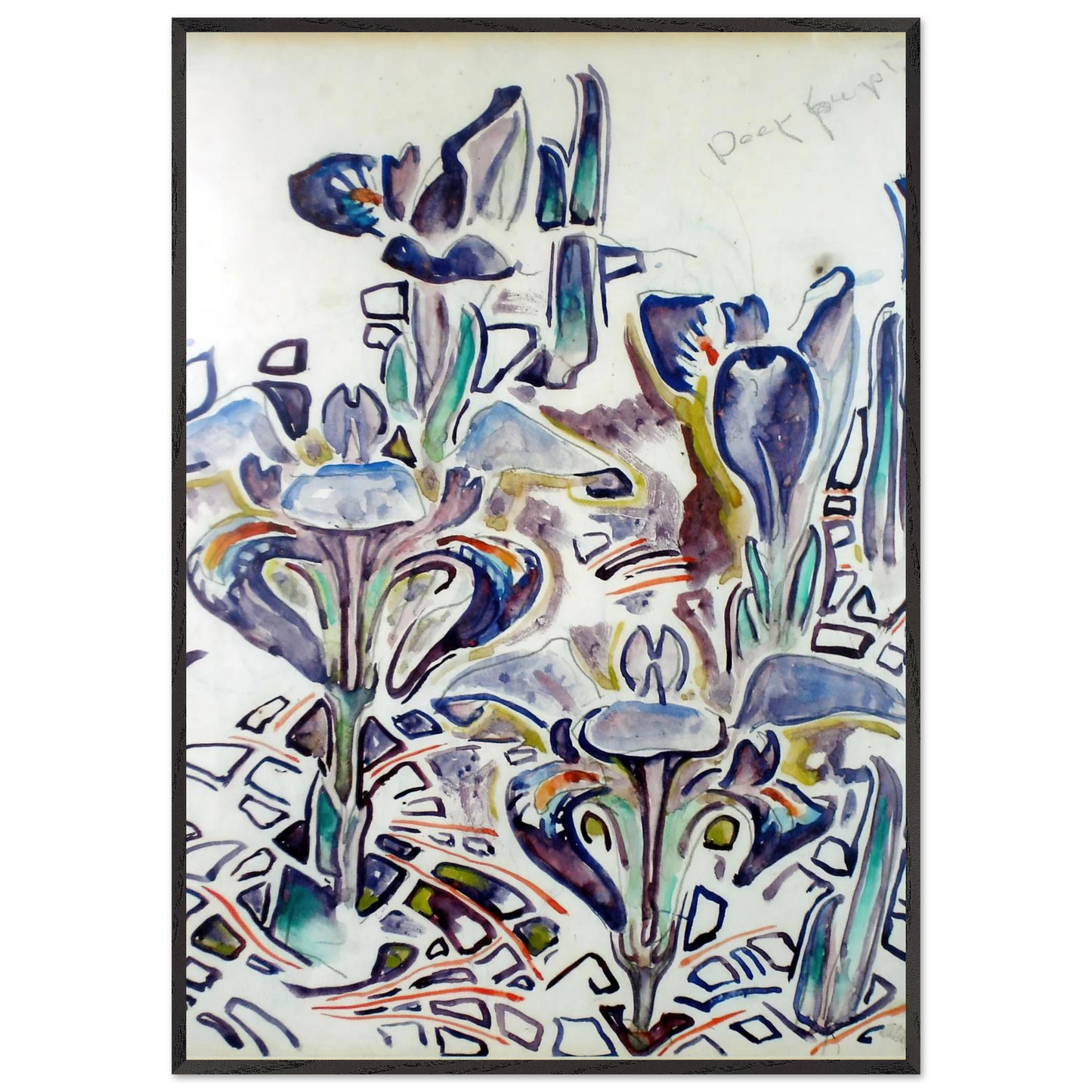 Walter Inglis Anderson - Walter Anderson Wall art - 40x50 cm / 16x20 Inches - Premium Wooden Framed Poster With Fine Art Paper - Black frame