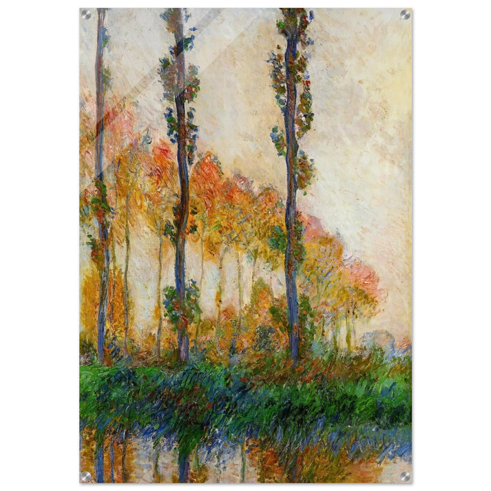 The Three Trees, Autumn - claude monet Acrylic Print - 70x100 cm / 28x40″ inches | claude monet Wall Art | claude monet Prints