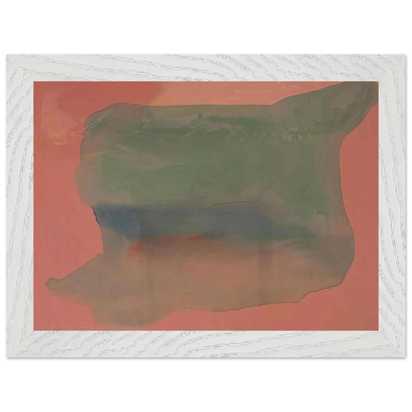 Helen Frankenthaler - Yearning - 1973 Wall art - 30x40 cm / 12x16 inches - Premium Wooden Framed Poster With Fine Art Paper - White frame
