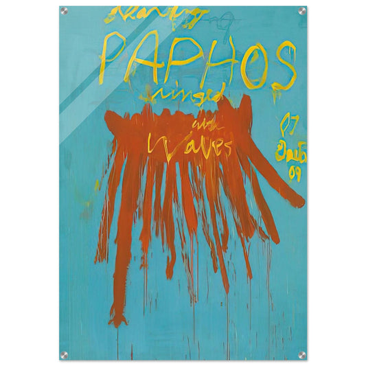 Leaving Paphos Ringed With Waves IV - Cy Twombly Acrylic Print - 70x100 cm / 28x40″ inches | Cy Twombly Wall Art | Cy Twombly Prints