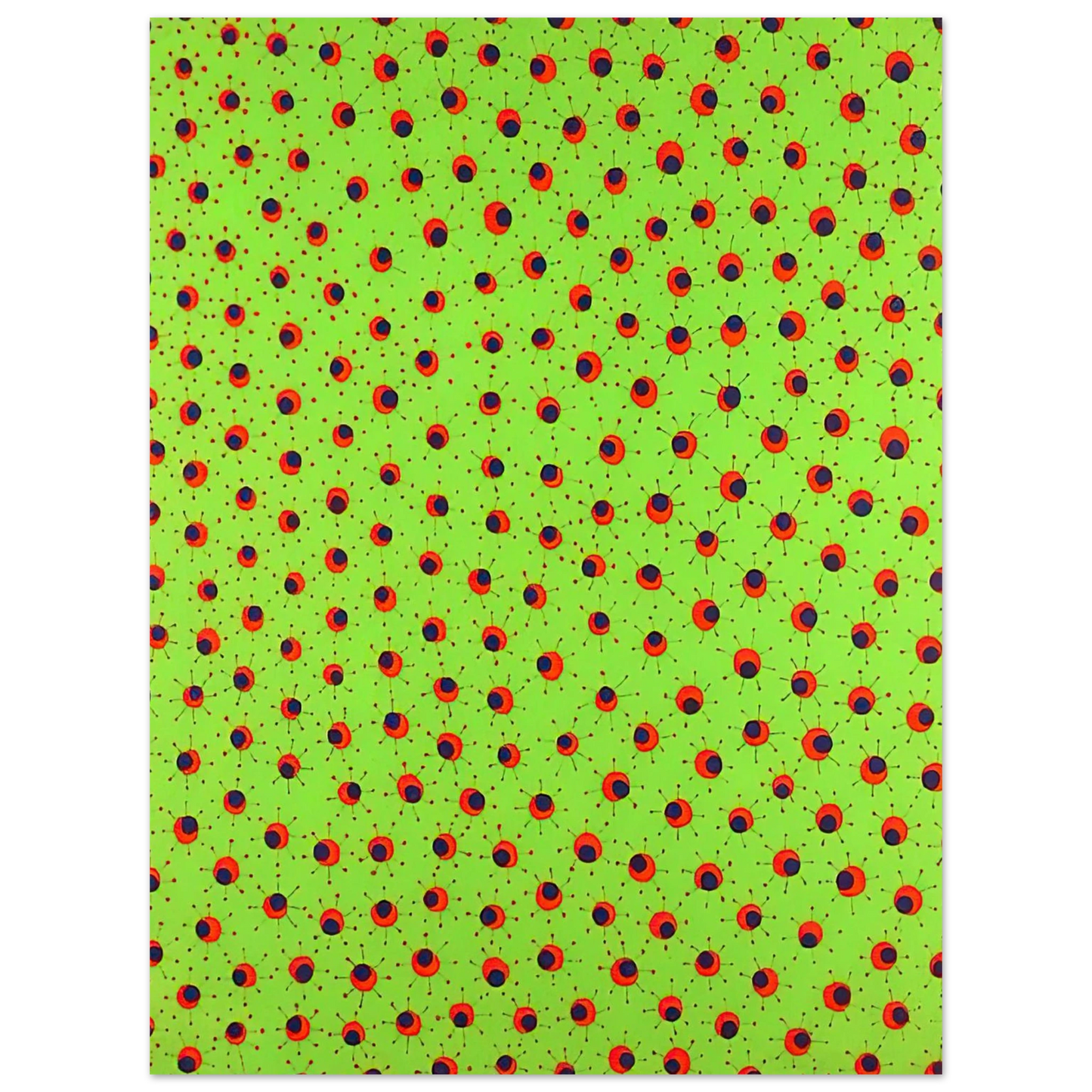 Yayoi Kusama - FIELDS IN SPRING 1988 Fine Art Poster - 13x18 cm / 5x7 inches