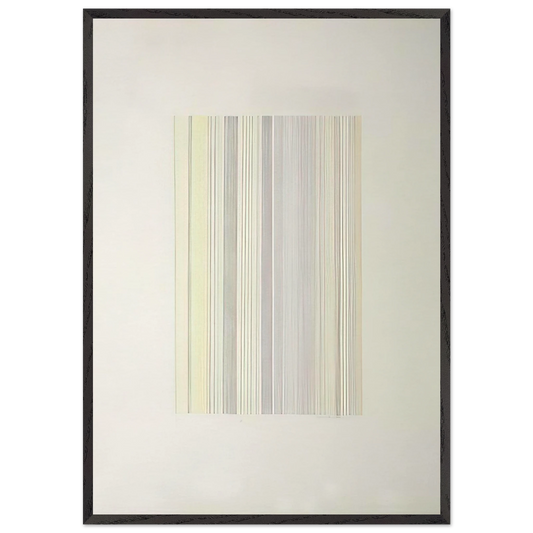 Checkmate - 1973 - Gene Davis 70x100 cm / 28x40 inches Framed Art Print – Black Wooden Frame