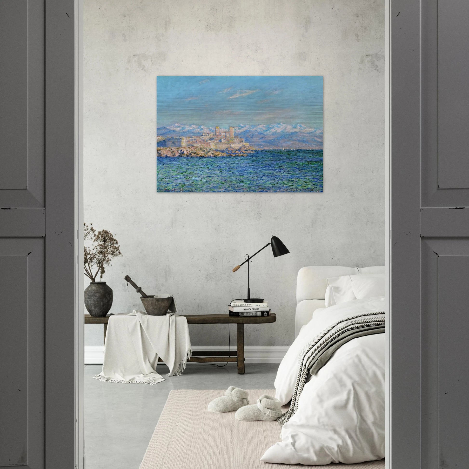 Antibes, Afternoon Effect - claude monet Brushed Aluminum Print - 70x100 cm / 28x40 inches | claude monet Aluminum Print | claude monet Prints
