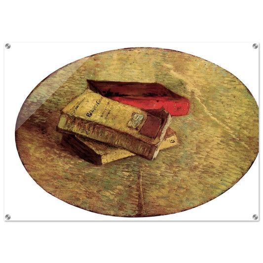 Still Life with Three Books - Vincent van Gogh Acrylic Print - 70x100 cm / 28x40″ inches | Vincent van Gogh Wall Art | Vincent van Gogh Prints