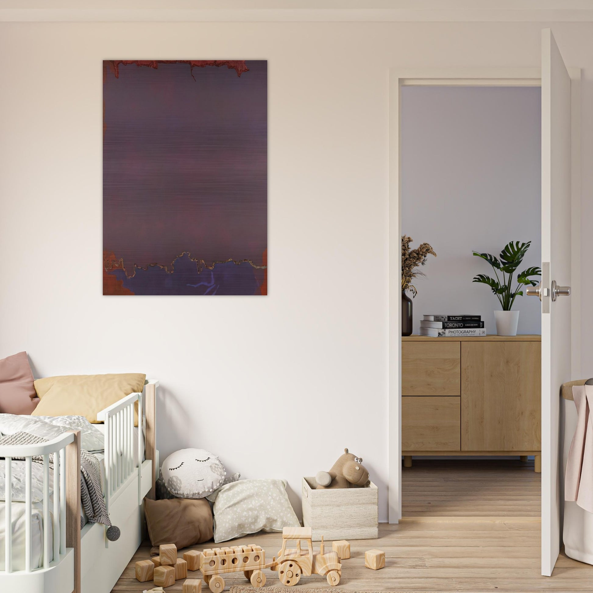 Infinity Field - 1973 - Theodoros Stamos Brushed Aluminum Print - 70x100 cm / 28x40 inches | Theodoros Stamos Aluminum Print | Theodoros Stamos Prints