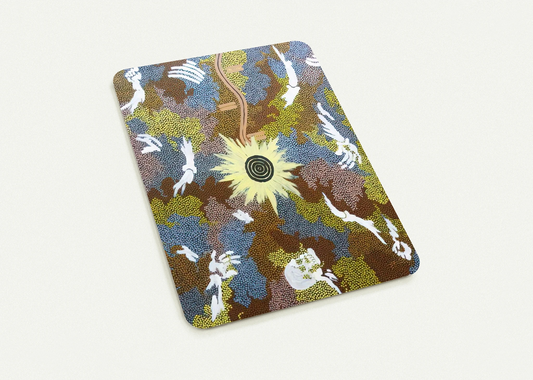 Lightning Dreaming  Mount Allen - 1990 By Clifford Possum Tjapaltjarri Pack of 10 Post Cards | Clifford Possum Tjapaltjarri Post Cards | A6 (10.5 x 14.8 cm) - 4.1 x 5.8 inches