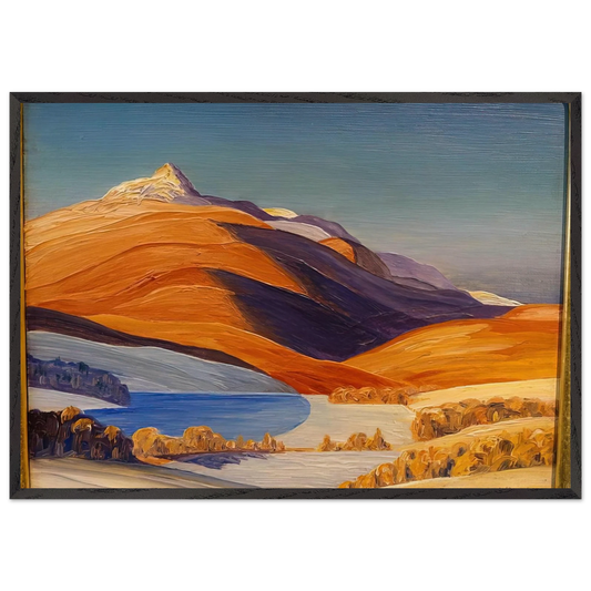 Vermont Study - Rockwell Kent Framed Art Print – Black Wooden Frame - Default Title - -Framed Art Print