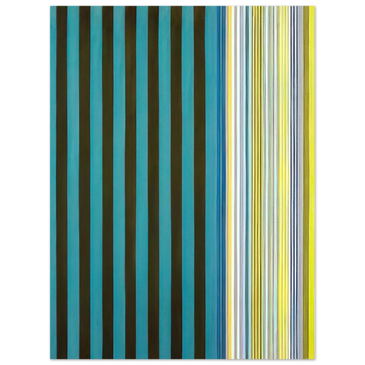 Gene Davis - Green Stripes - 1970  75x100 cm / 30x40inches Fine Art Poster