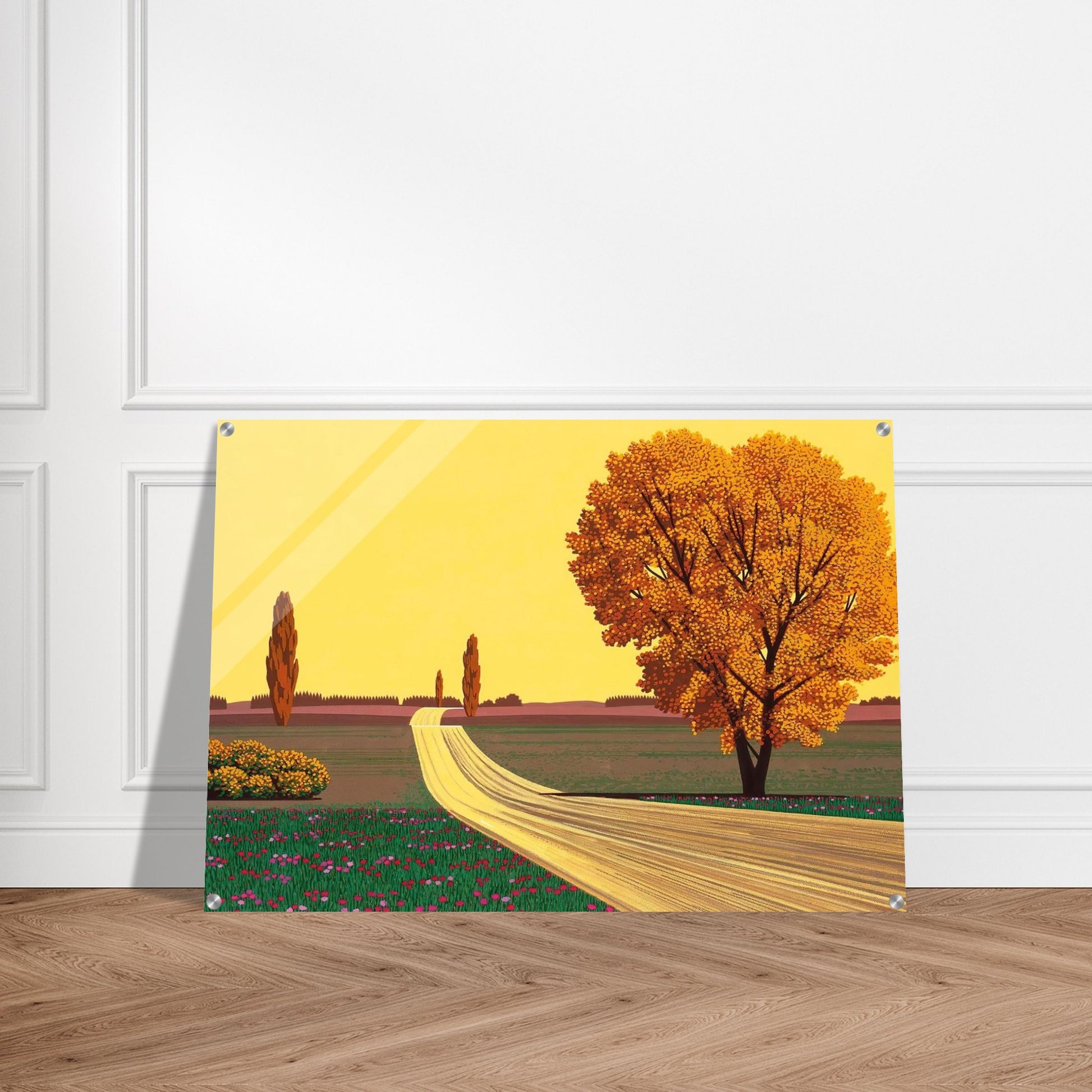 Autumn - Hiroshi Nagai Acrylic Print - 70x100 cm / 28x40″ inches | Hiroshi Nagai Wall Art | Hiroshi Nagai Prints