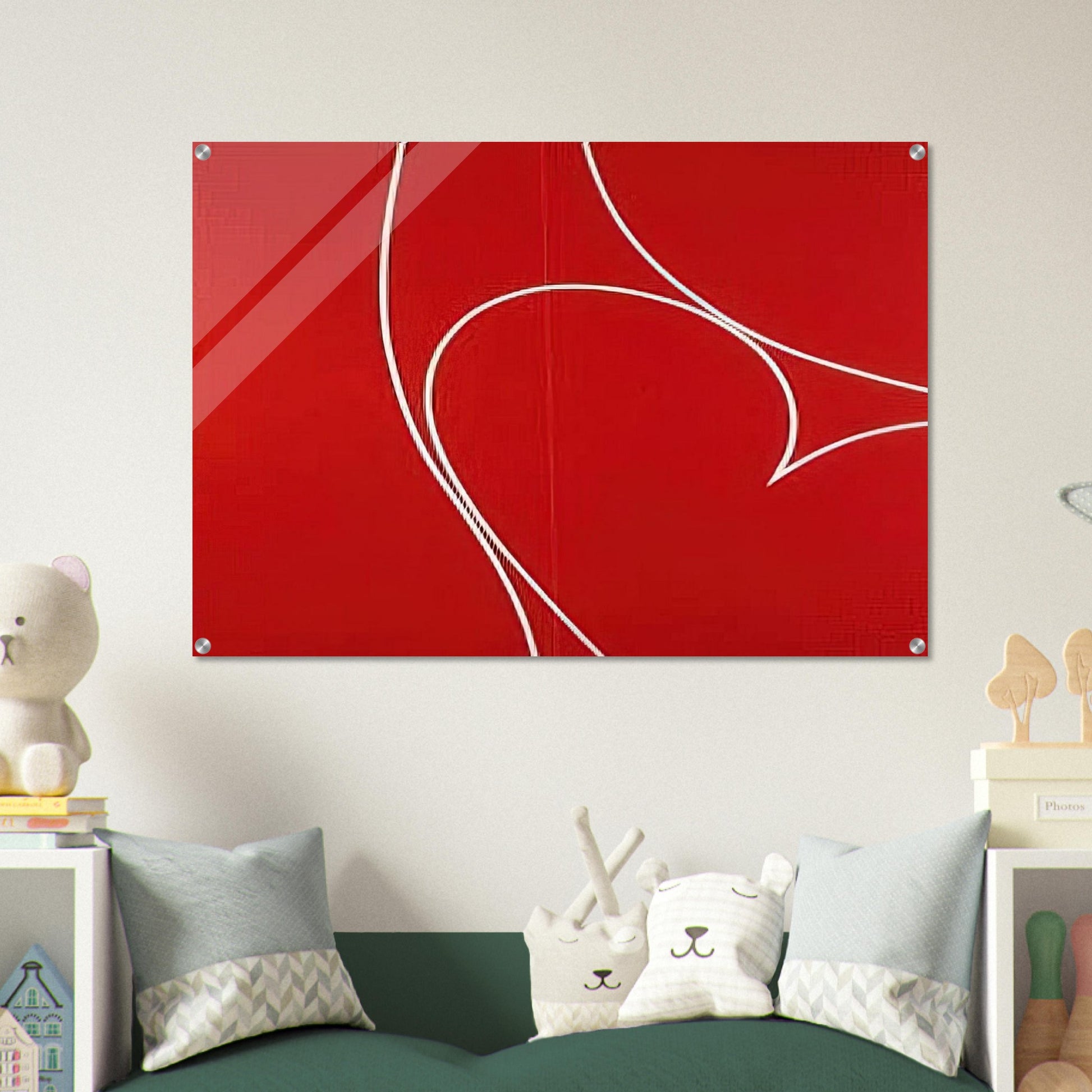 Untitled - 1966 - Lorser Feitelson Acrylic Print - 70x100 cm / 28x40″ inches | Lorser Feitelson Wall Art | Lorser Feitelson Prints