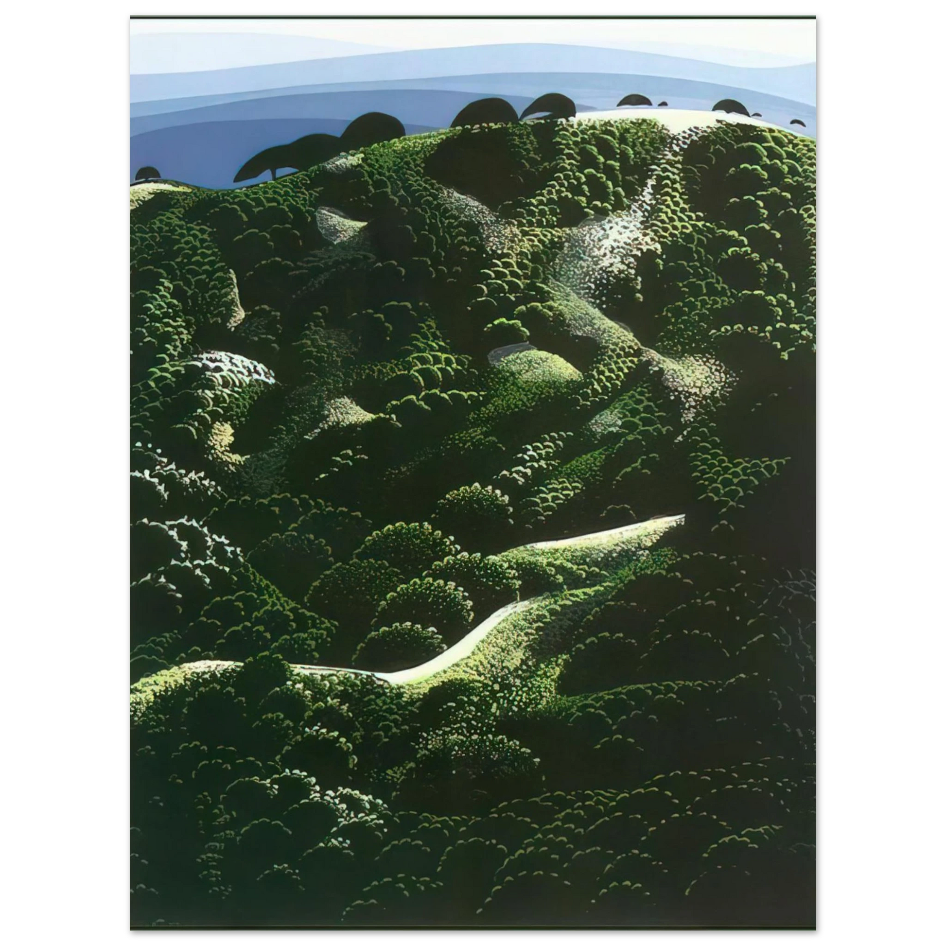 Eyvind Earle - Santa Barbara Mountains Fine Art Poster - Default Title