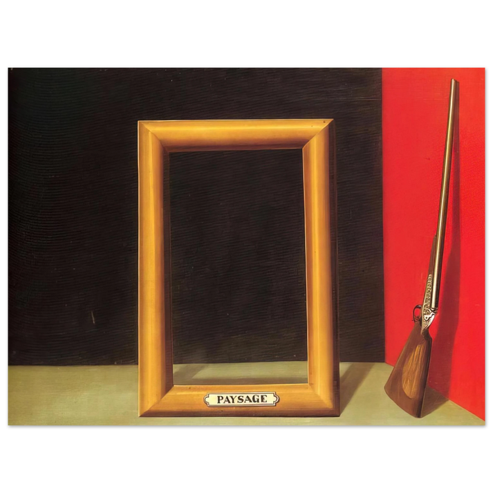 Rene Magritte - THE DELIGHTS OF LANDSCAPE 1928  75x100 cm / 30x40inches Fine Art Poster