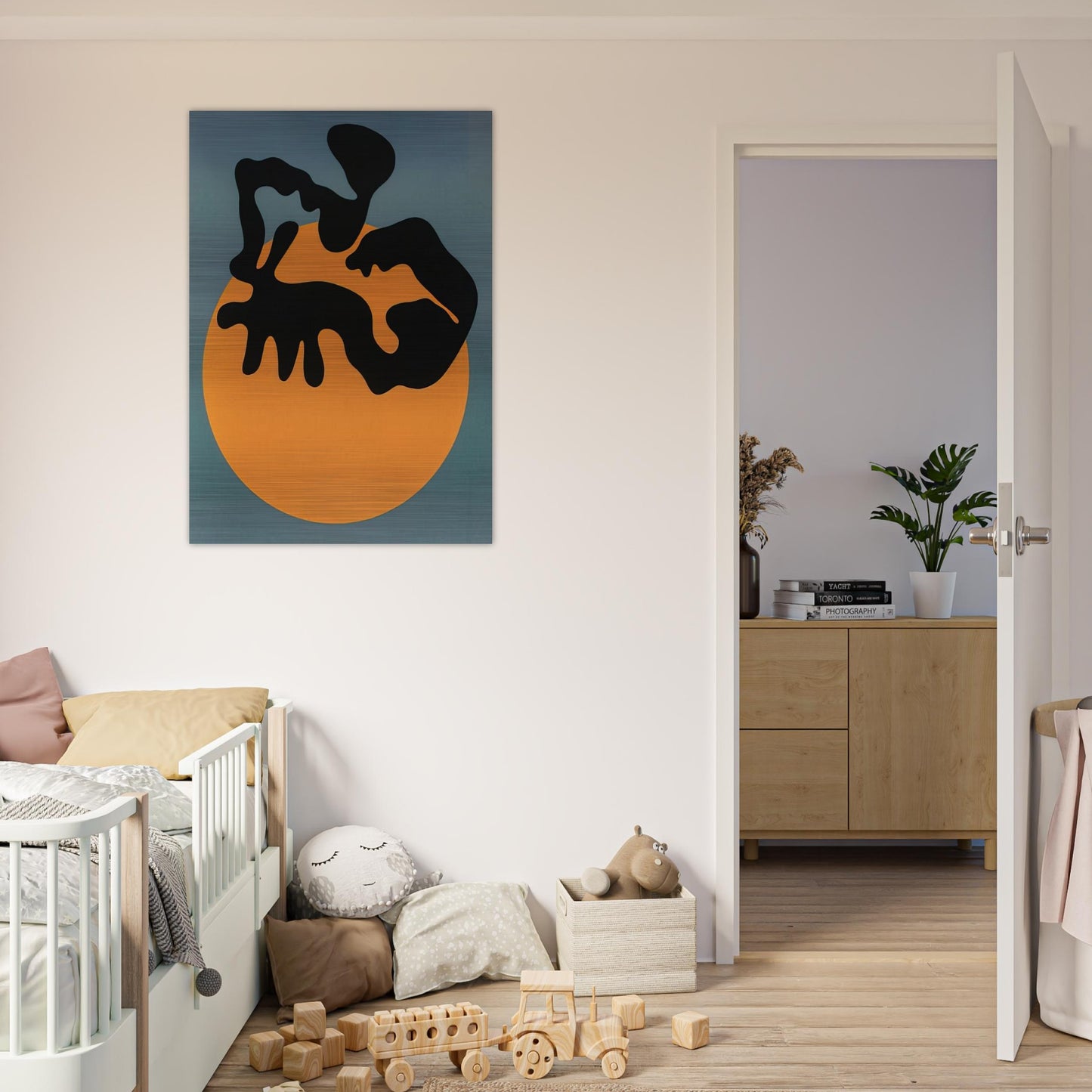 Not far from the sun, the moon and the stars - Jean Arp Brushed Aluminum Print - 70x100 cm / 28x40 inches | Jean Arp Aluminum Print | Jean Arp Prints