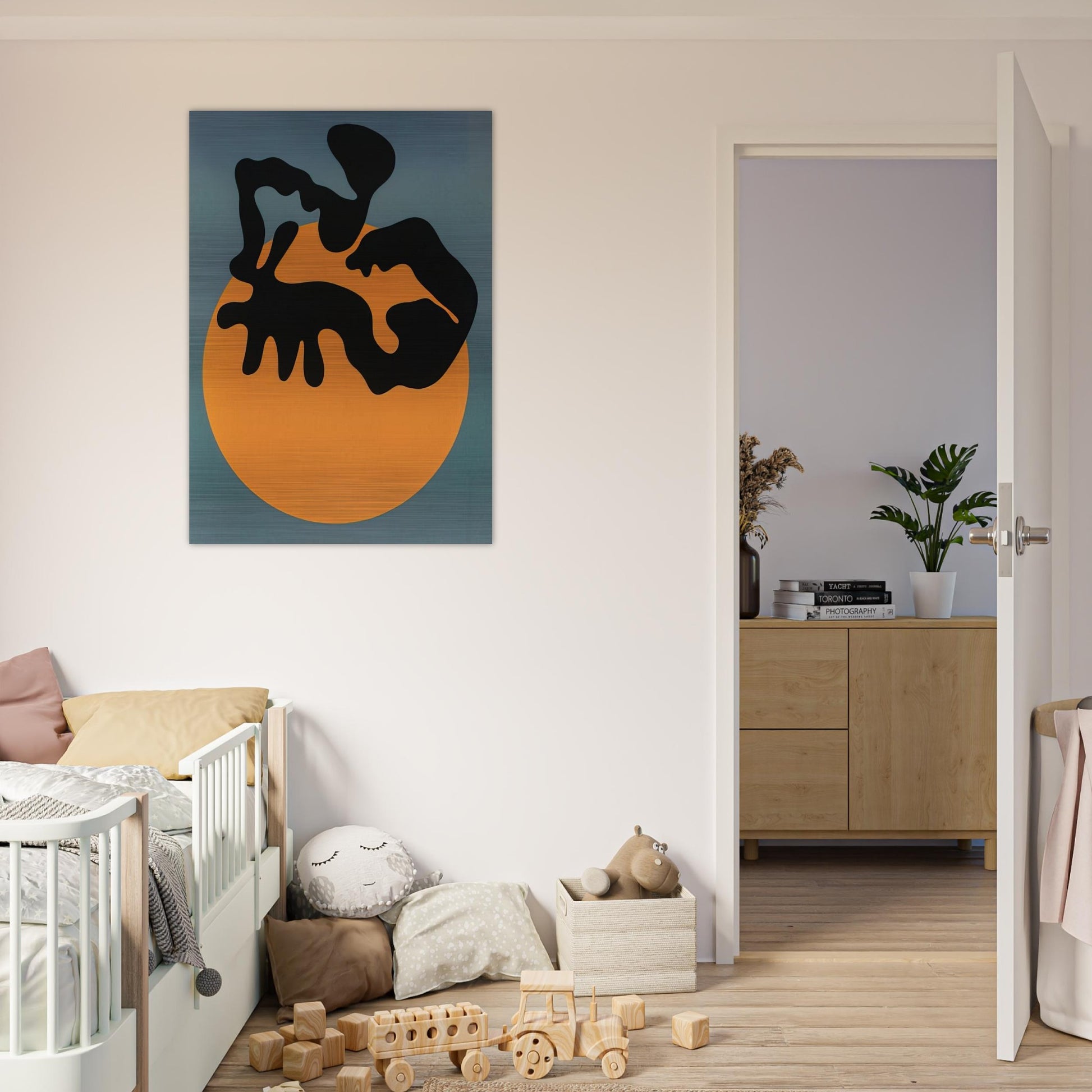 Not far from the sun, the moon and the stars - Jean Arp Brushed Aluminum Print - 70x100 cm / 28x40 inches | Jean Arp Aluminum Print | Jean Arp Prints