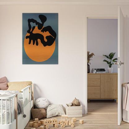 Not far from the sun, the moon and the stars - Jean Arp Brushed Aluminum Print - 70x100 cm / 28x40 inches | Jean Arp Aluminum Print | Jean Arp Prints