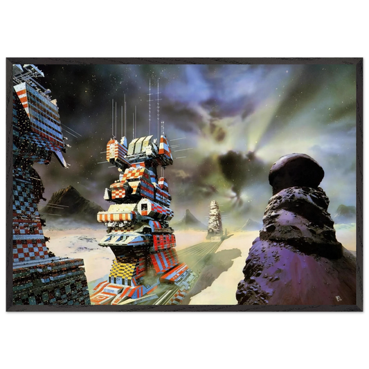 Chris Foss N15 - Chris Foss Framed Art Print – Black Wooden Frame - Default Title - -Framed Art Print