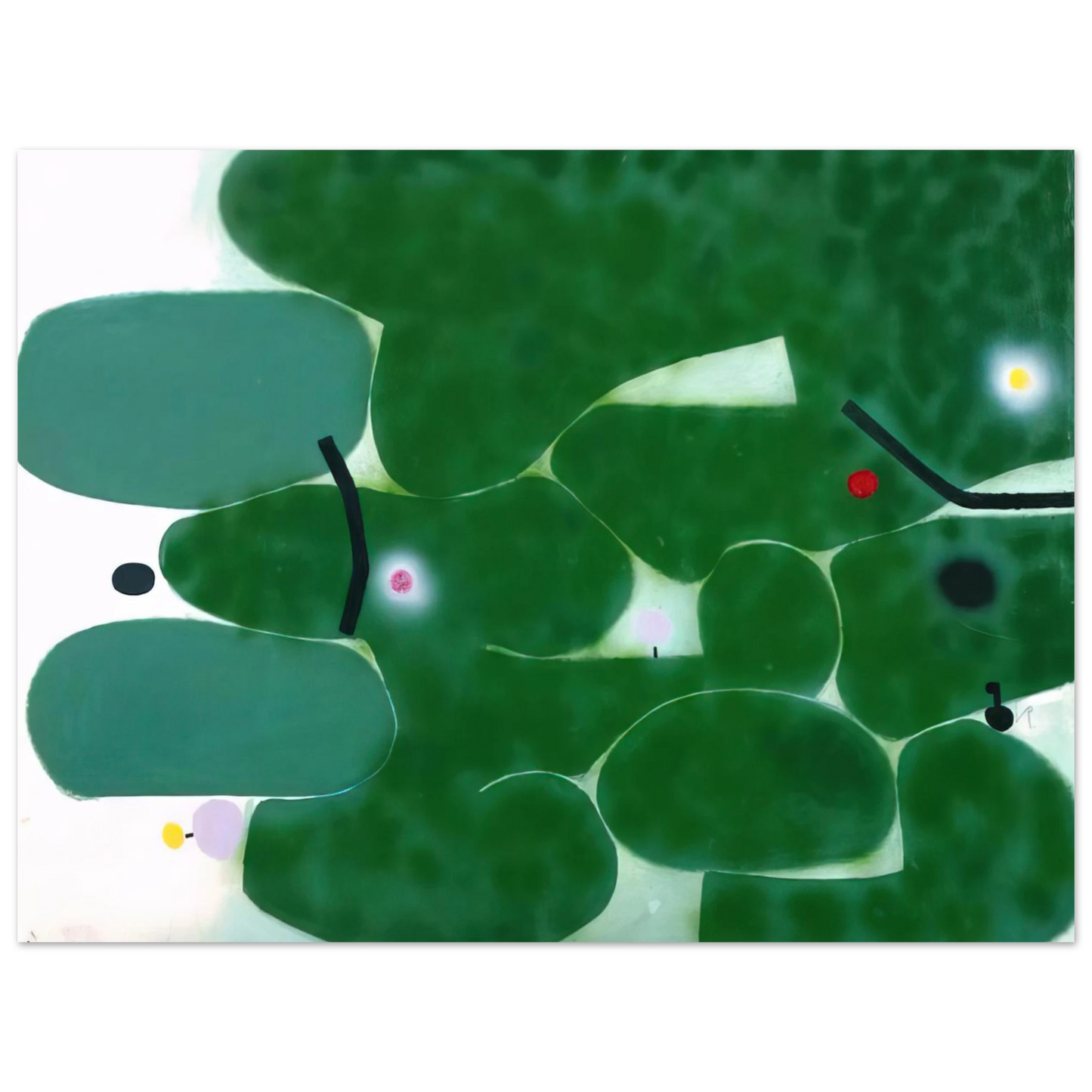 Victor Pasmore - THE GREEN EARTH 1980 Fine Art Poster - Default Title