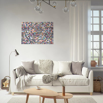 1024 COLOURS 1973 - Gerhard Richter Brushed Aluminum Print - 70x100 cm / 28x40 inches | Gerhard Richter Aluminum Print | Gerhard Richter Prints