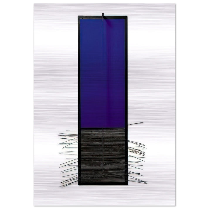 BLEU VERTICAL - Jesus Rafael Soto Brushed Aluminum Print - 70x100 cm / 28x40 inches | Jesus Rafael Soto Aluminum Print | Jesus Rafael Soto Prints