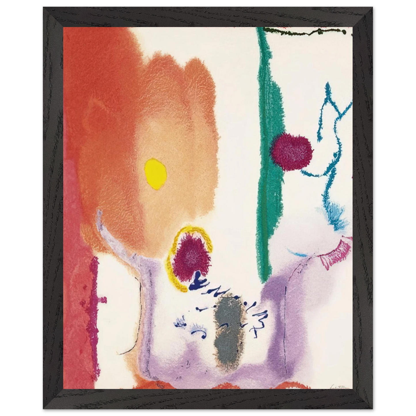 Helen Frankenthaler - Beginnings - 2002 Wall art - 40x50 cm / 16x20 inches - Fine Art Poster - -