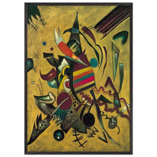 NOTDETECTED189366 - Wassily Kandinsky 70x100 cm / 28x40 inches Framed Art Print – Black Wooden Frame