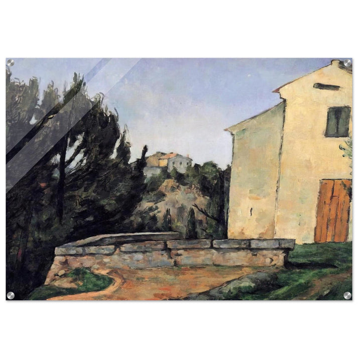 The Abandoned House - Paul Cézanne Acrylic Print - 70x100 cm / 28x40″ inches | Paul Cézanne Wall Art | Paul Cézanne Prints