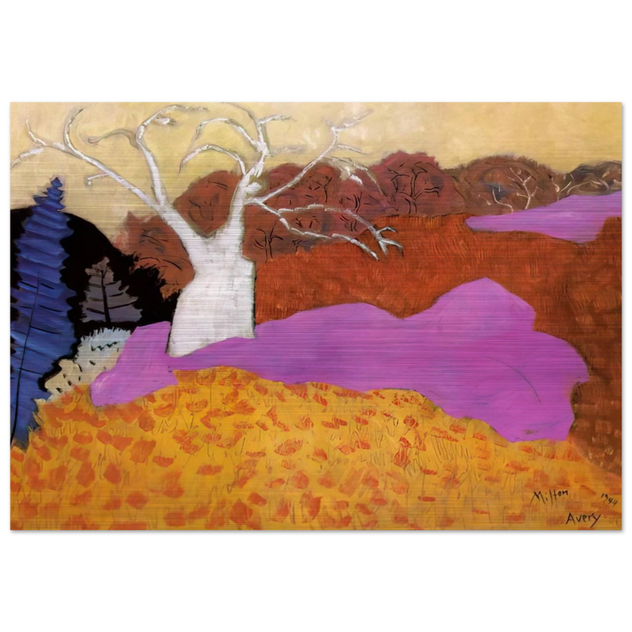 Autumn - 1944 - Milton Avery Brushed Aluminum Print - 70x100 cm / 28x40 inches | Milton Avery Aluminum Print | Milton Avery Prints