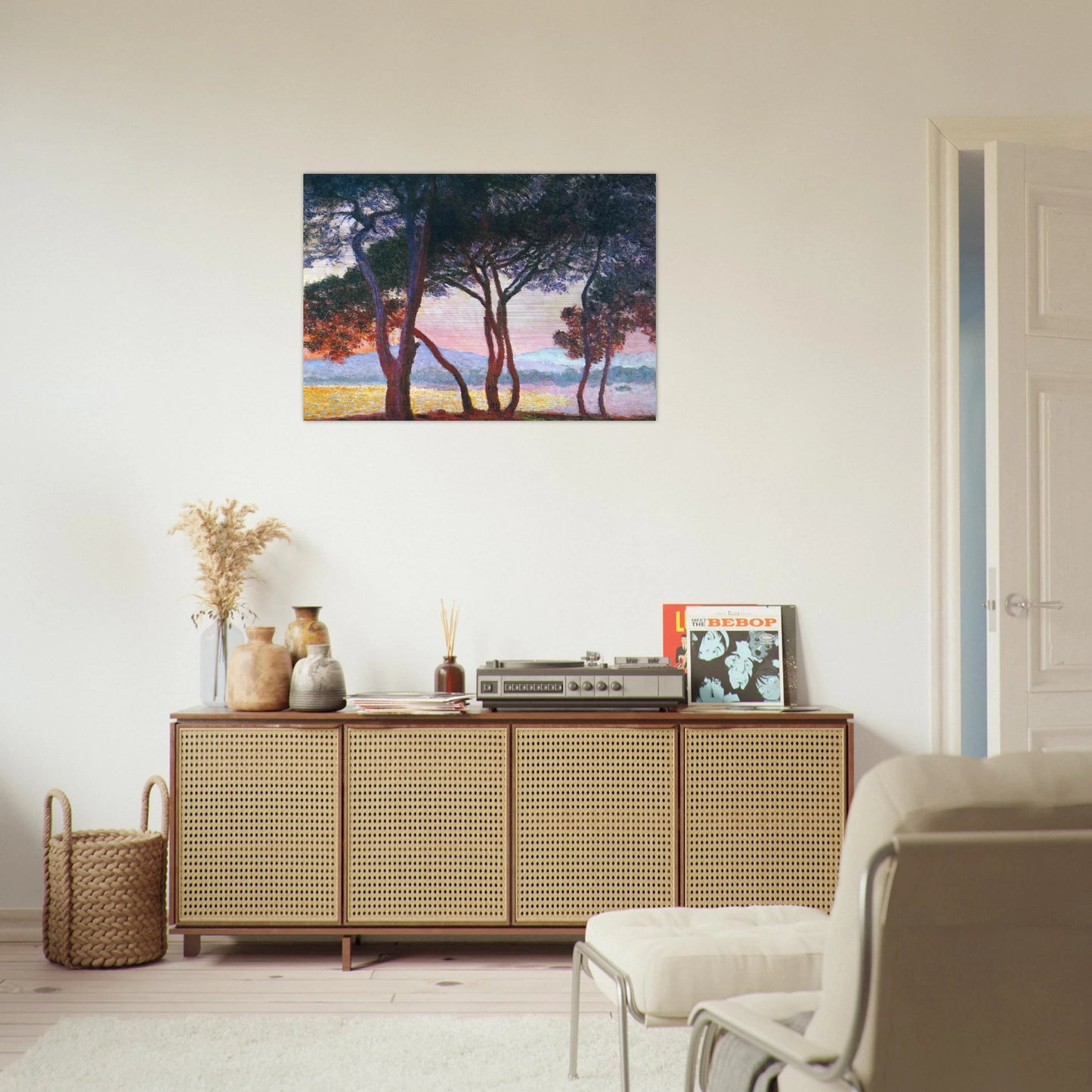 Juan-les-Pins - claude monet Brushed Aluminum Print - 70x100 cm / 28x40 inches | claude monet Aluminum Print | claude monet Prints