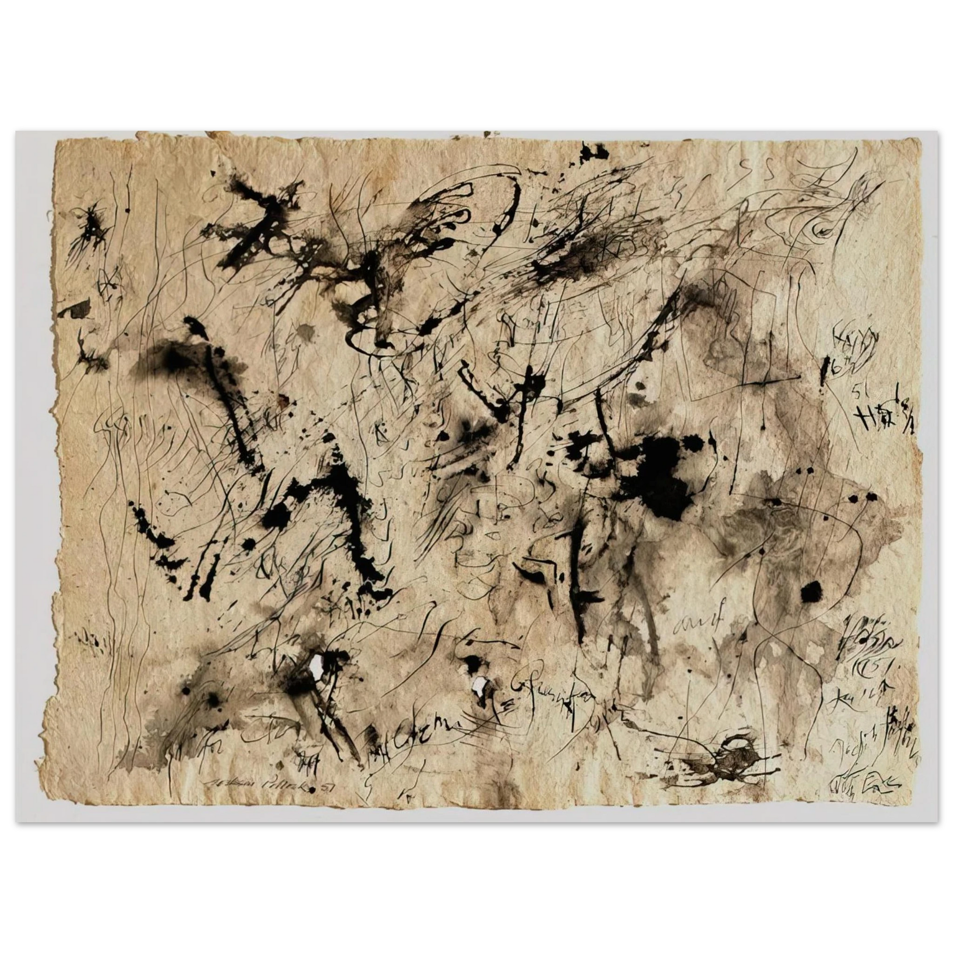 Jackson Pollock - UNTITLED 1951 1 Fine Art Poster - Default Title
