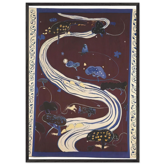 The River - figurative - Brett Whiteley Framed Art Print – Black Wooden Frame - Default Title - -Framed Art Print