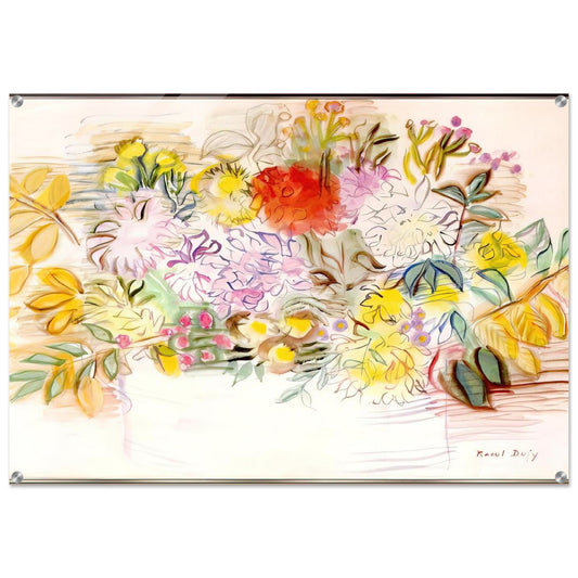 BOUQUET OF FLOWERS - Raoul Dufy Acrylic Print - 70x100 cm / 28x40″ inches | Raoul Dufy Wall Art | Raoul Dufy Prints