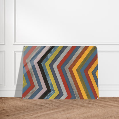 Irregular Bands with Colors Superimposed - Sol LeWitt Acrylic Print - 70x100 cm / 28x40″ inches | Sol LeWitt Wall Art | Sol LeWitt Prints