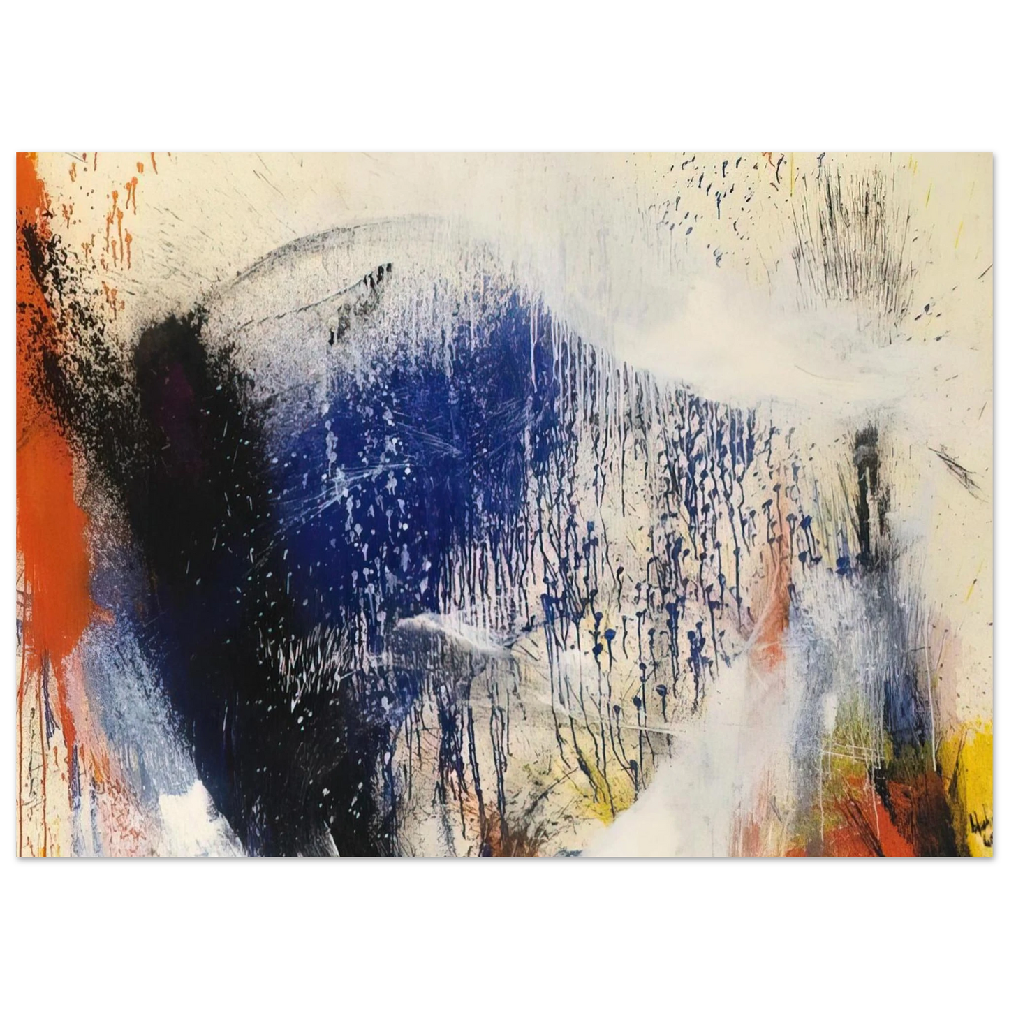 Helen Frankenthaler - Untitled - 1960 Wall art - 27x35 cm / 11x14 inches - Fine Art Poster - -