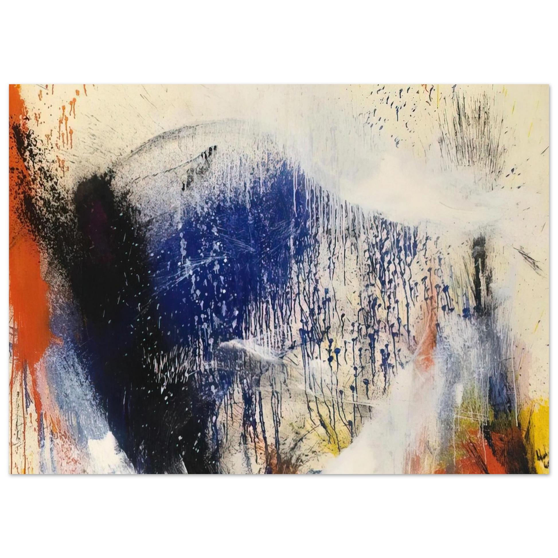 Helen Frankenthaler - Untitled - 1960 Wall art - 27x35 cm / 11x14 inches - Fine Art Poster - -