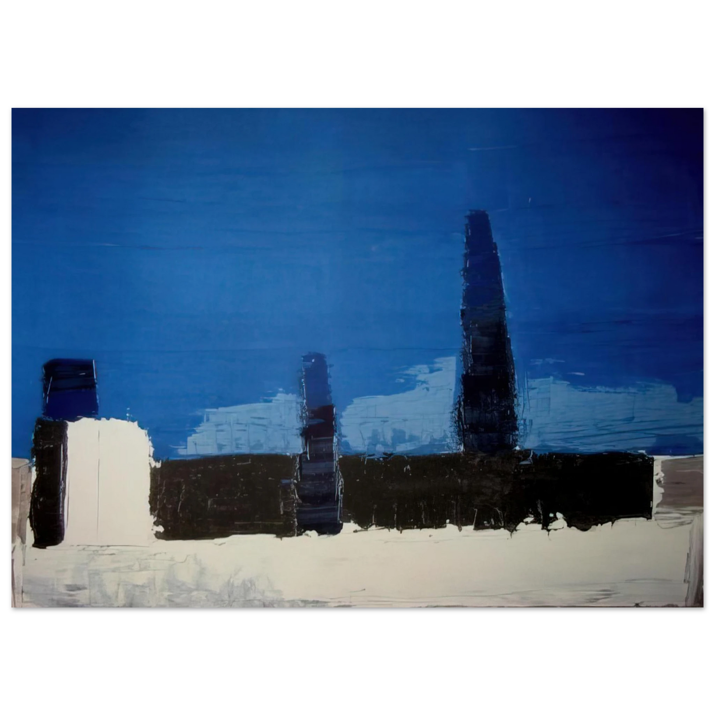 Nicolas de Stael - Fiesole - 1953 Fine Art Poster - 75x100 cm / 30x40 inches