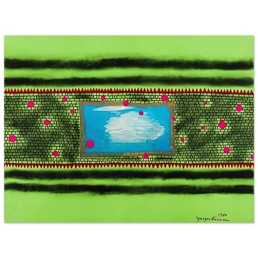 Yayoi Kusama - TRAVELING WATER 1980 Fine Art Poster - 13x18 cm / 5x7 inches