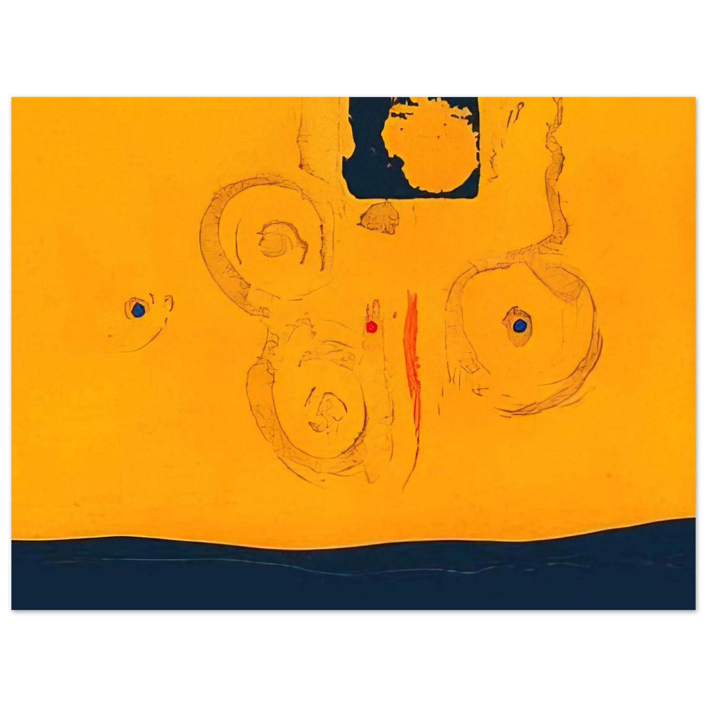 Helen Frankenthaler - Plaza Real - 1988 Wall art - 45x60 cm / 18x24 inches - Fine Art Poster - -