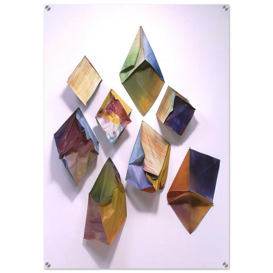 Cubes - Sam Gilliam Acrylic Print - 70x100 cm / 28x40″ inches | Sam Gilliam Wall Art | Sam Gilliam Prints