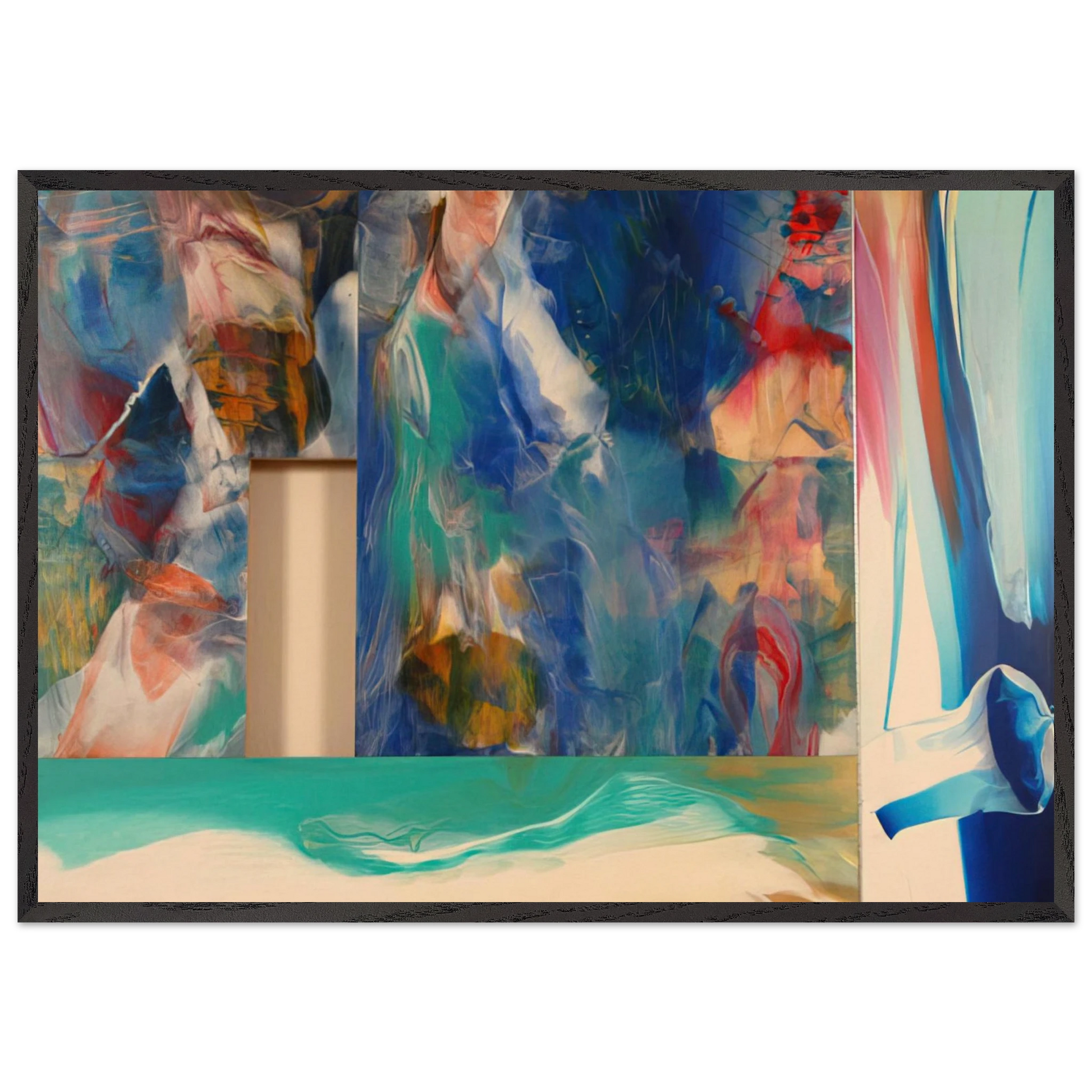 Icon - Sam Gilliam Framed Art Print – Black Wooden Frame - Default Title - -Framed Art Print